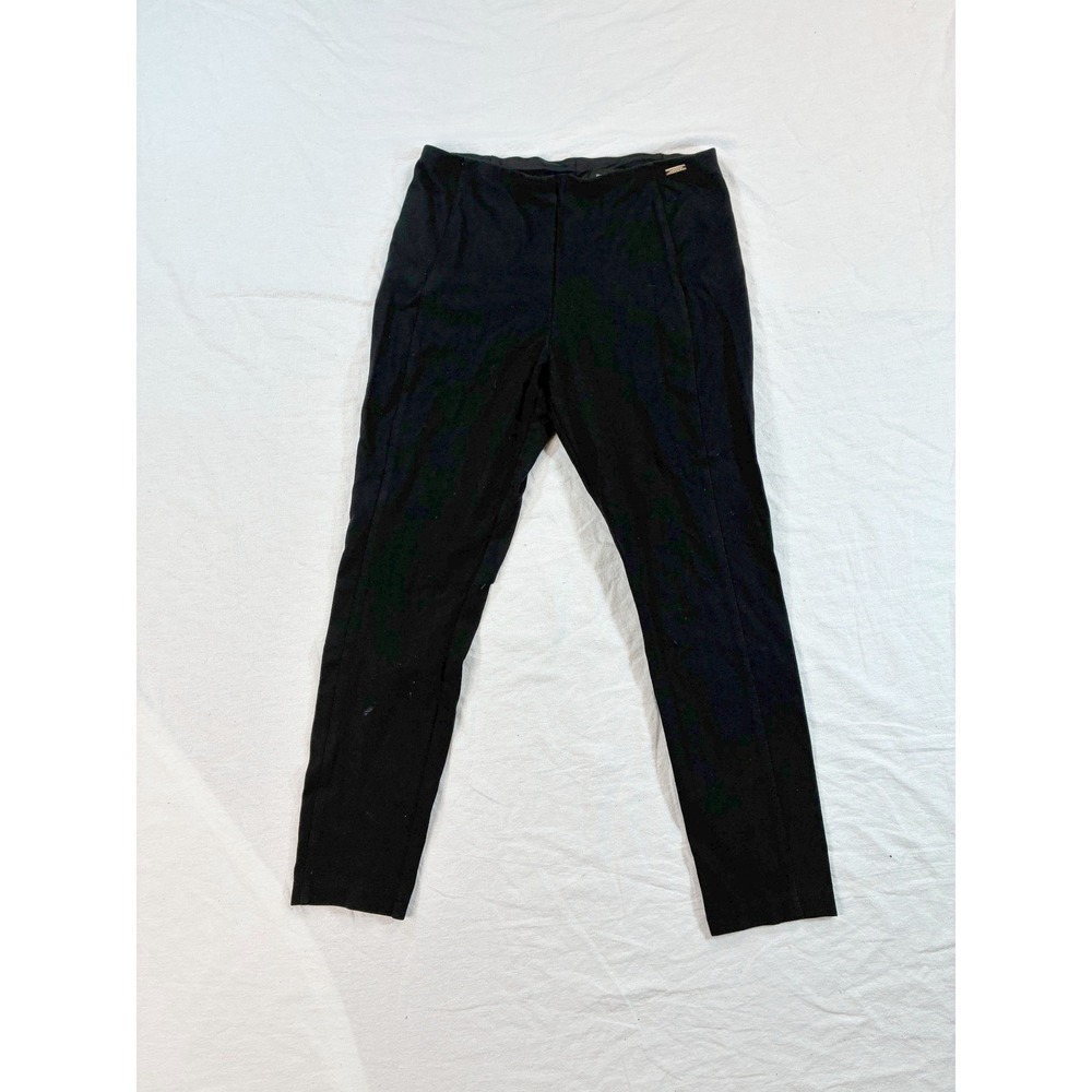 Ivanka Trump Women's Pants Size 12 Black Stretch Seamed Trousers P91